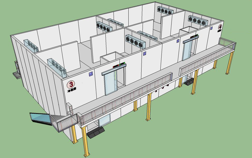 冷庫(kù)分間三維圖 冷庫(kù)分間三維圖